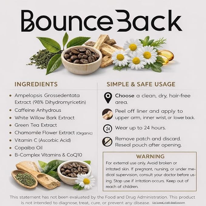 BounceBack Recovery Patch – 12 Count